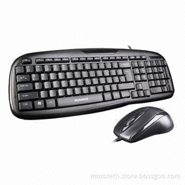 Wired Keyboard and Mouse Combo, Waterproof Design